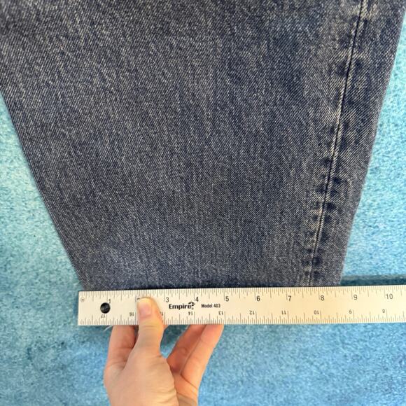 Women's Levi's 501 Premium Button Fly Jeans Distressed 28X32 Blue Fits 30x30.5 - Picture 6 of 16
